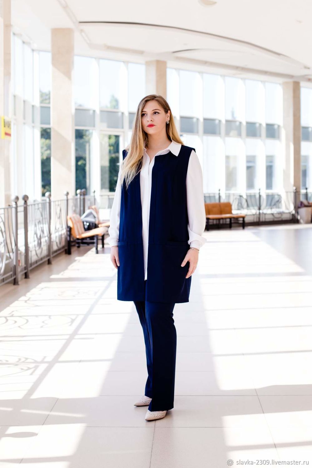 Жилет из костюмной ткани в интернет-магазине на Ярмарке Мастеров ...