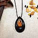 the birth of a star. Pendant in ebony and amber. Pendant. NGS Masters. My Livemaster. Фото №6
