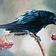 Order A picture of a Raven on a rowan tree! oil, 30*40 cm. Arthelenkey (earthelenkey). Livemaster. . Pictures Фото №3