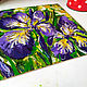 Order Painting Iris Daffodils Acrylic 25 x 25 Spring Flowers. matryoshka (azaart). Livemaster. . Pictures Фото №3