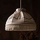 Pendant lamp. Lampshade white in retro style, Ceiling and pendant lights, Rybinsk,  Фото №1