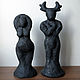 Cernunnos and Goddess - wiccan altar statues, set of 2 (black), Altar of Esoteric, Moscow,  Фото №1
