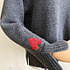 Свитер оверсайз "С любовью", кашемир+ меринос. Свитеры. FAVORITE KNITWEAR (Наталья). Ярмарка Мастеров.  Фото №4