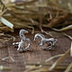 Horse earrings silver Posey, Stud earrings, Tver,  Фото №1