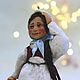  “Настенька с земляникой”. Елочные игрушки. KOSTROMAGIC. Ватные игрушки.Молды.МК. Ярмарка Мастеров.  Фото №4
