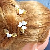 Свадебный салон ручной работы. Ярмарка Мастеров - ручная работа Wedding accessories: Hairpins in the Hairstyle Heart of an angel. Handmade.
