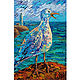 Чайка картина маслом птицы картина с морем морской пейзаж, Картины, Санкт-Петербург,  Фото №1