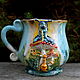 Mug with decoration 'Caterpillar from Wonderland', Mugs and cups, Moscow,  Фото №1