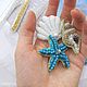 Brooches set of brooches made of beads sea shell, star, Brooches, Krasnodar,  Фото №1