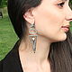Carpet Earrings made of 925 sterling silver GA0028. Tassel earrings. Sunny Silver. Online shopping on My Livemaster.  Фото №2