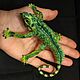 green iguana. Miniature figurines. Lebedeva Lyudmila (knitted toys). My Livemaster. Фото №4