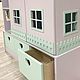 Домик-стеллаж высокий с ящиками 220х110х32 см. Стеллажи. Pituka. Ярмарка Мастеров.  Фото №6