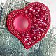 Brooch Heart of a big city beading, Brooches, Moscow,  Фото №1
