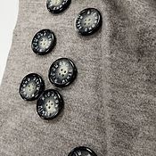 Материалы для творчества handmade. Livemaster - original item Buttons: Buttons suit-coat gray-beige.. Handmade.