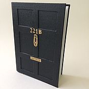 Канцелярские товары handmade. Livemaster - original item Personalized Sherlock Holmes journal, Baker Street 221B notebook, hand. Handmade.
