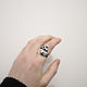 Кольцо Entire Skull Ring Large. Перстень. The Vale of Tears. Ярмарка Мастеров.  Фото №11