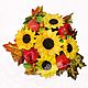 Sunflowers handmade soap gift flowers bouquet autumn, Soap, Moscow,  Фото №1