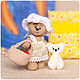 Teddy Bear Summer Set. Stuffed Toys. Needle Nook. Online shopping on My Livemaster.  Фото №2