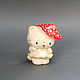 Order  Kitty in the 'Fly Agaric' hat'. Mila. Livemaster. . Figurine Фото №3