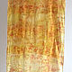 Bufanda de seda 'día soleado' ecoprint. Scarves. Artinflat - natural dyeing. My Livemaster. Фото №4