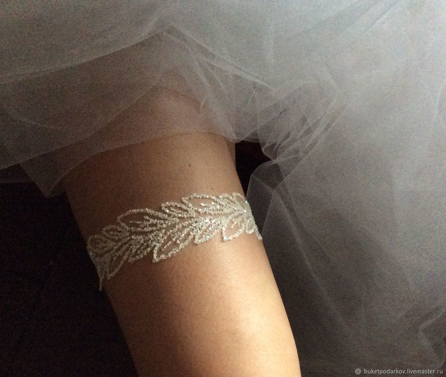 Свадебная подвязка на ногу