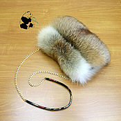 Аксессуары handmade. Livemaster - original item Chic fur muff - bag made of fox fur ognevka.. Handmade.