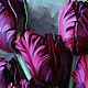 Painting 'Purple tulips' oil on canvas 40h50 cm. Pictures. vestnikova. My Livemaster. Фото №6