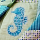 Aquarium quilt with embroidery-applique, Baby blanket, St. Petersburg,  Фото №1