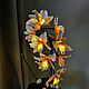 Order Flower-night light 'Honey orchid'. Elena Krasilnikova. Livemaster. . Nightlights Фото №3