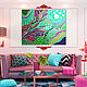 Interior painting abstraction. Bright large painting to order, Pictures, St. Petersburg,  Фото №1