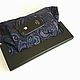 Клатч из кожи  Фиолетовый   пейсли. Клатчи. Art  Clutch. Ярмарка Мастеров.  Фото №5