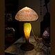 Винтаж: Галле желтая лампа шампиньон. Лампы винтажные. Антикварные вещи Capricho Espanol. Интернет-магазин Ярмарка Мастеров.  Фото №2