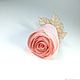 Coral rose. Brooch. Brooches. ms. Decorator. Online shopping on My Livemaster.  Фото №2