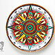 Decorative plate 'Centuries-old Compass' hand-painted, Plates, Krasnodar,  Фото №1