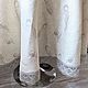 Order Tablecloth linen 100% Tulips gray-green d. .160 cm. flax&lace. Livemaster. . Tablecloths Фото №3