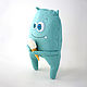Linen toy Monster with the ice cream. Stuffed Toys. sweet-crafts. Online shopping on My Livemaster.  Фото №2