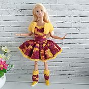 Платье на куклу. Платье на Барби. Кукольная одежда