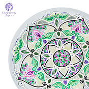 Картины и панно handmade. Livemaster - original item Plates decorative: Istanbul Tulip. ceramics stained glass. Handmade.