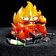 3D фигурка Кальцифер Ходячий замок calcifer. Статуэтка. Антонина (happyfingers). Интернет-магазин Ярмарка Мастеров.  Фото №2