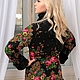 Куртка "Боярыня" из павловопосадского платка. Куртки. AFashion. Ярмарка Мастеров.  Фото №4