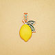 Кулон "Лимон". Кулон. Dr.Vorobev (Art). Интернет-магазин Ярмарка Мастеров.  Фото №2