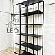 Стеллаж перегородка в стиле лофт LF-802. Стеллажи. Leo-loft. Ярмарка Мастеров.  Фото №4