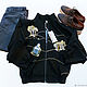 Embroidered bomber jacket, unisex 'Tree' handmade, Sweatshirts for men, Vinnitsa,  Фото №1