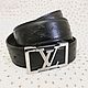 Men's belt, made of genuine ostrich leather, black color!. Straps. SHOES&BAGS. Online shopping on My Livemaster.  Фото №2