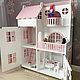 Large doll house with light, wooden, high Barbie dolls. Doll houses. Big Little House. Интернет-магазин Ярмарка Мастеров.  Фото №2