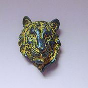Для дома и интерьера handmade. Livemaster - original item Tiger Sculpture, Tiger Head miniature. Handmade.