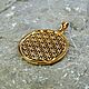 Flower of Life pendant (brass with cubic Zirconia), Amulet, Sochi,  Фото №1