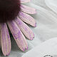 Echinacea Purple Leather and Fur Brooch. Brooches. medwedkoLeather. My Livemaster. Фото №5