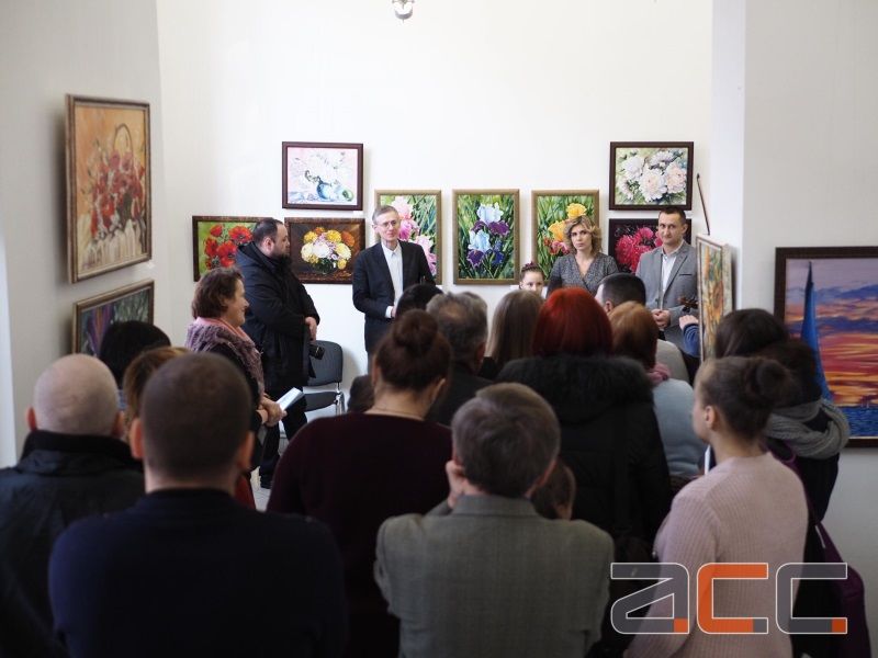 Открытие персональной выставки в 