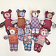 Little teddy bear made of patchwork fabrics. Toys. Cuteshop. Online shopping on My Livemaster.  Фото №2